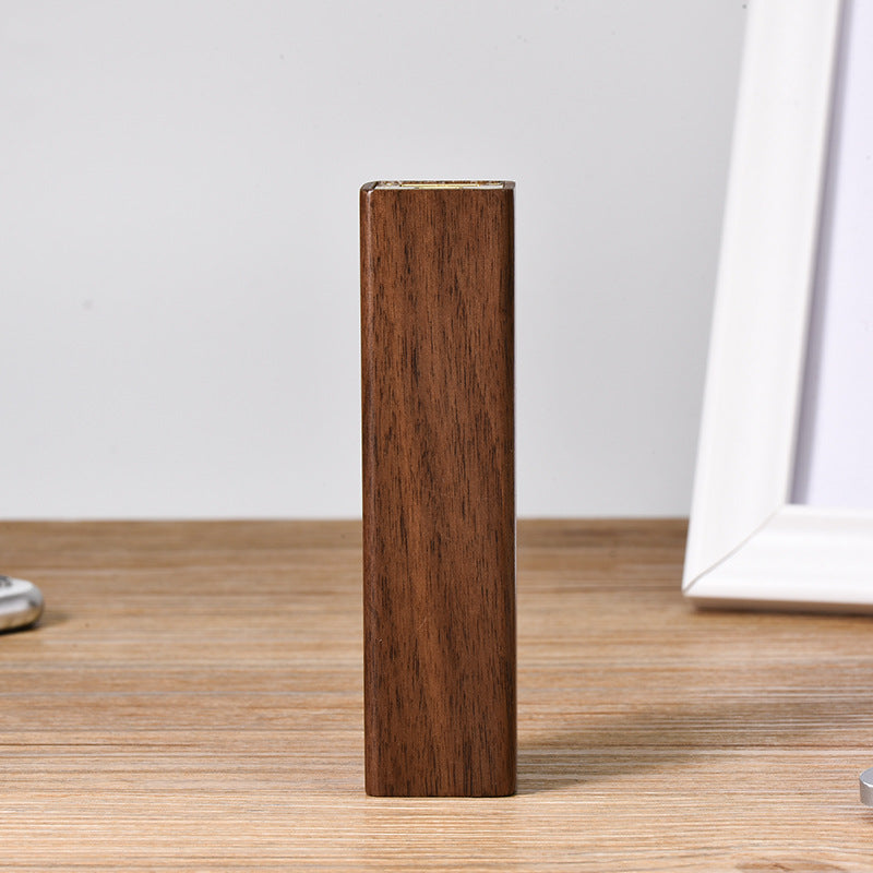 Elevate Your Charging Game with the Portable Black Walnut Solid Wood Power Bank
