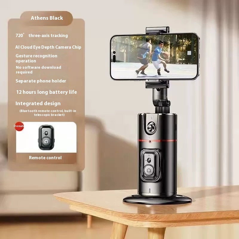 Mobile PTZ Auto-Follow Desktop Tripod for Live Streaming and Face Tracking