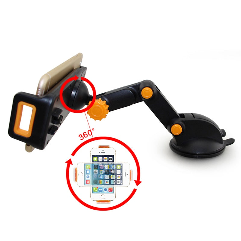 Foldable Dashboard Suction Car Mount for Phone and Tablet