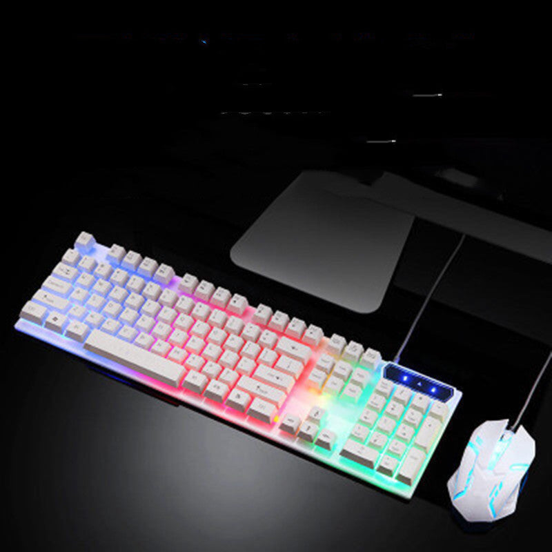 Boseton 8310 backlit computer USB wired keyboard and mouse