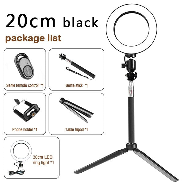 Tripod Fill Light Ring Light Stand for Apple Devices