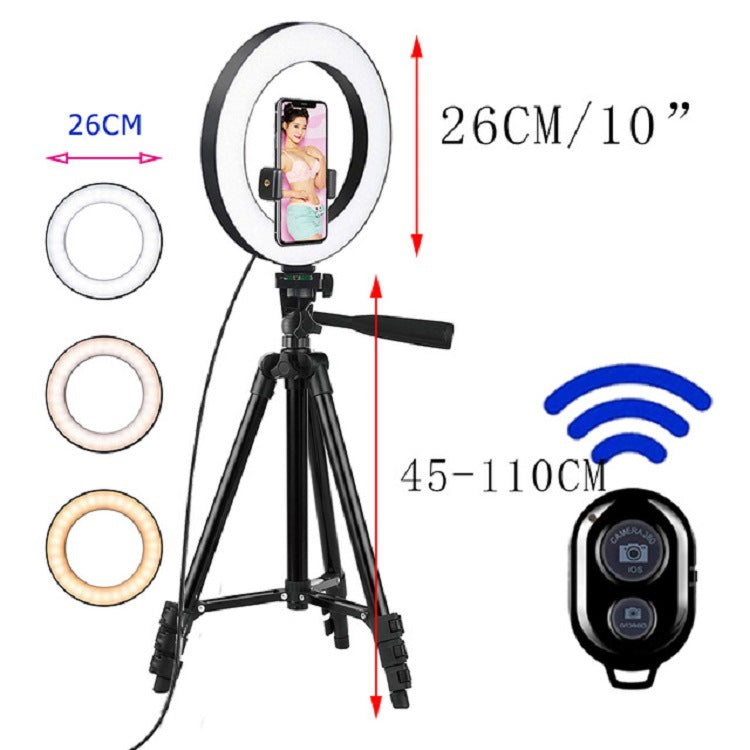 LED Selfie Ring Light Tripod for Apple Devices
