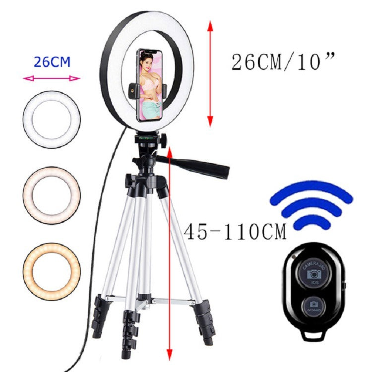 LED Selfie Ring Light Tripod for Apple Devices