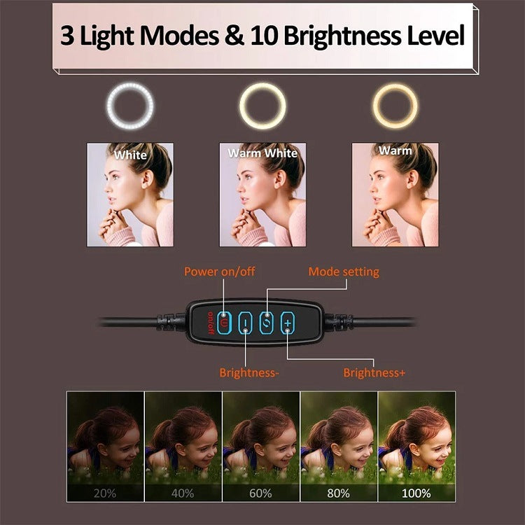 LED Selfie Ring Light Tripod for Apple Devices