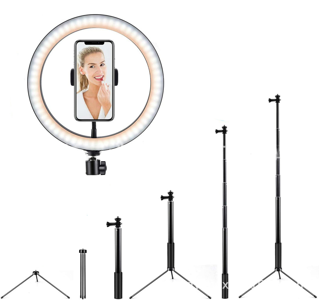 10 LED Ring Light with Tripod Stand for Apple Devices