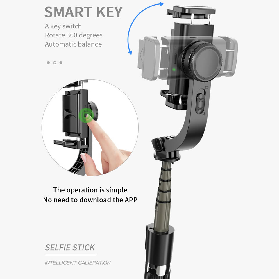 L08 Bluetooth Selfie Stick with Anti-Shake Tripod for Apple Devices