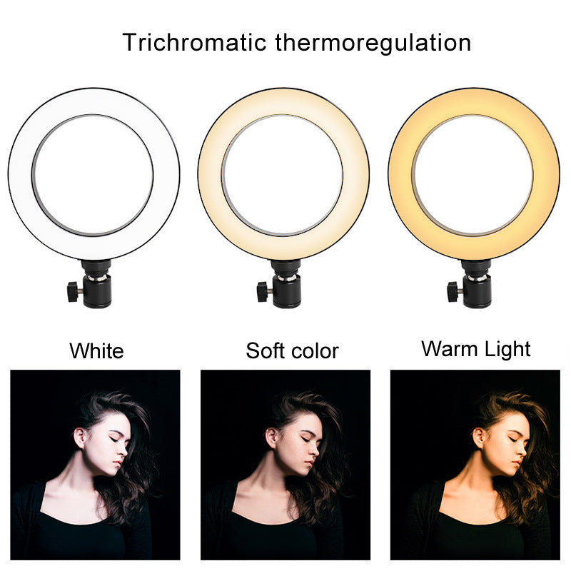 6 Inch LED Ring Fill Light with Octopus Tripod for Apple Devices