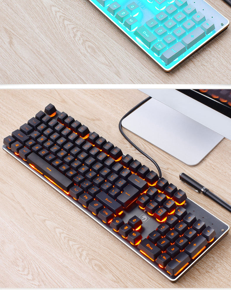 Wired Gaming Keyboard Retro Luminous for PC Desktop