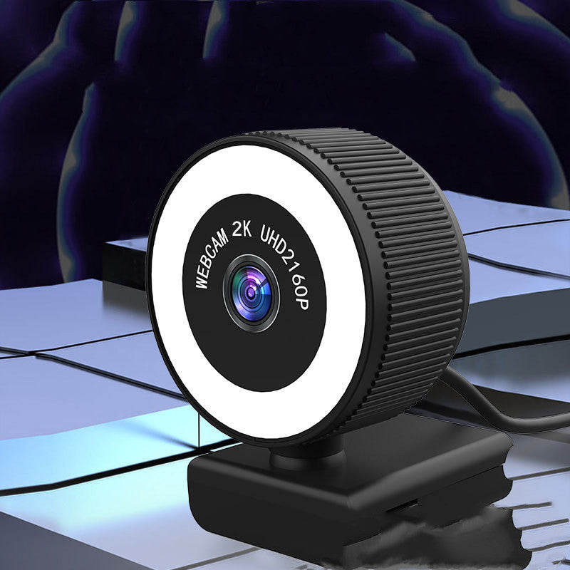 1080P 2K Autofocus Streaming Webcam with Microphone and Cover