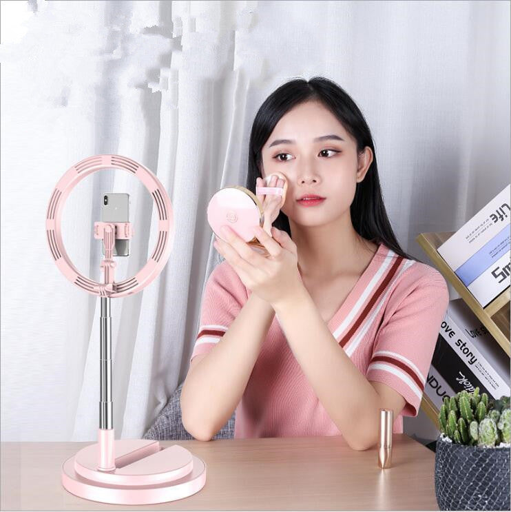10 Inch Dimmable LED Selfie Ring Light with Tripod for Apple Devices