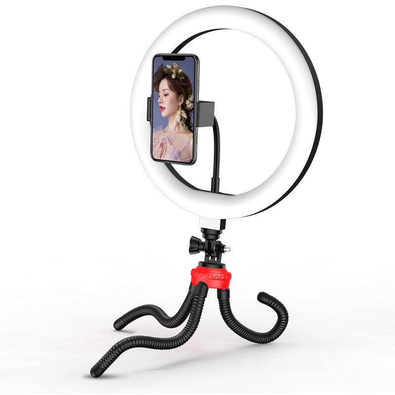 10 Inch LED Ring Light with Desktop Tripod for Apple Devices