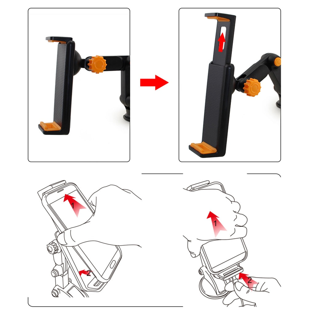 Foldable Dashboard Suction Car Mount for Phone and Tablet