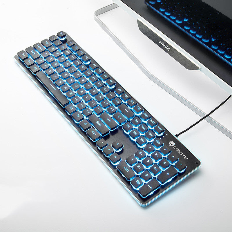 Wired Film Luminous USB Home Office Computer Gaming Keyboard