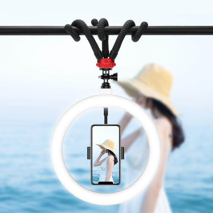 10 Inch LED Ring Light with Desktop Tripod for Apple Devices