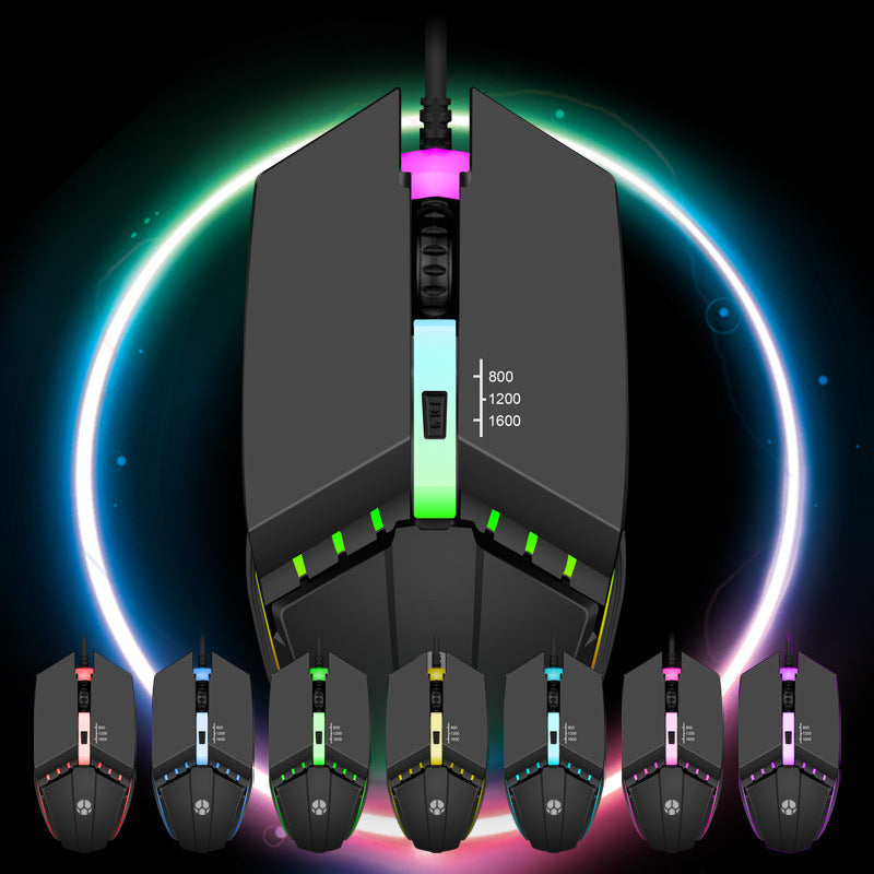 Wired Mouse Usb Glowing Computer Competitive Game