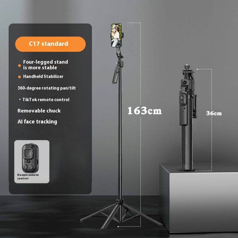 Mobile PTZ Auto-Follow Desktop Tripod for Live Streaming and Face Tracking