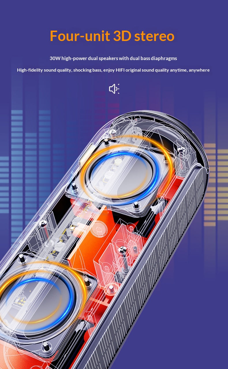 Outdoor Portable Waterproof Bluetooth Speaker