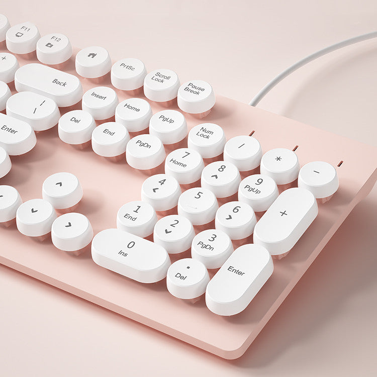 Fashion Minimalist Laptop External Wired Keyboard