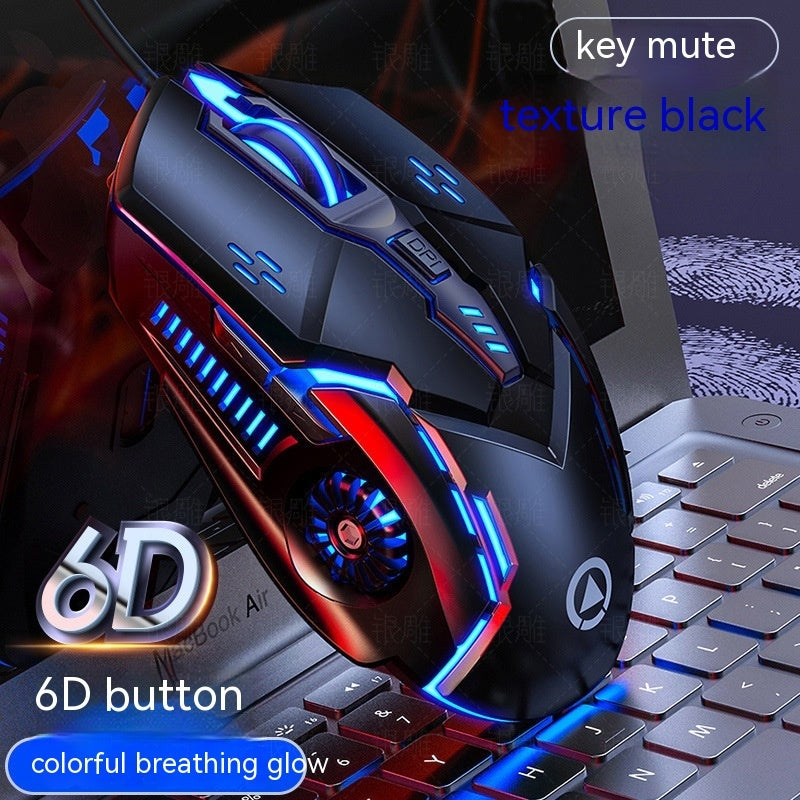 Wired Mouse Luminous Game E-sports Machinery Computer Accessories