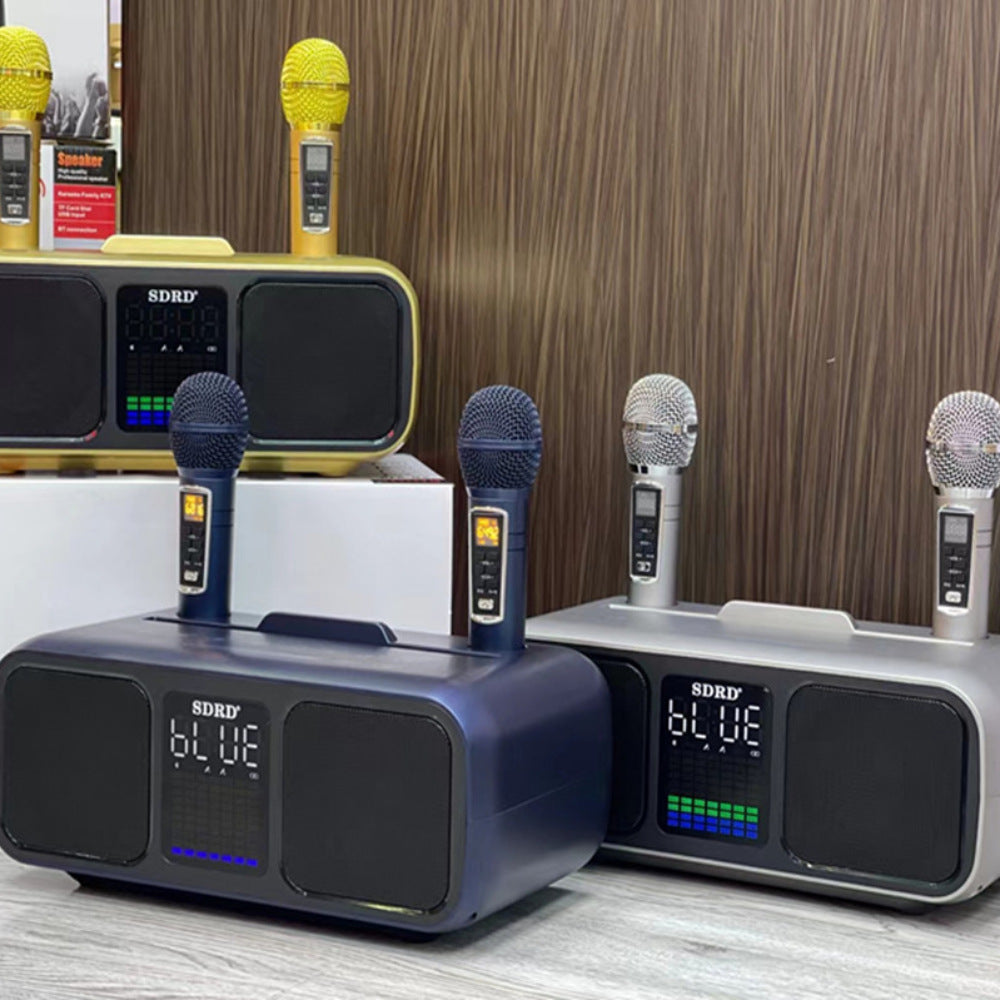 SD318 Desktop Bluetooth Speaker Dual Speaker Wireless Microphone