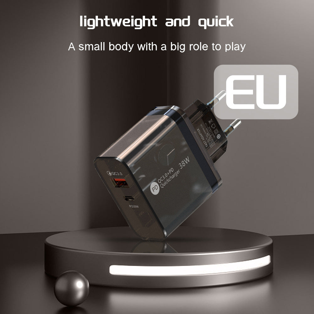 38W Transparent Case Charging Adapter