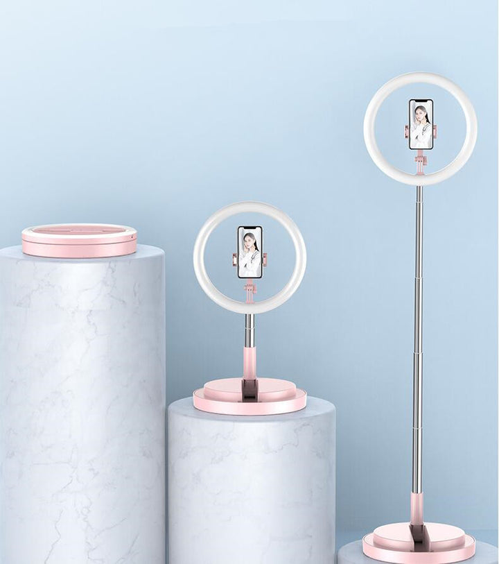 10 Inch Dimmable LED Selfie Ring Light with Tripod for Apple Devices