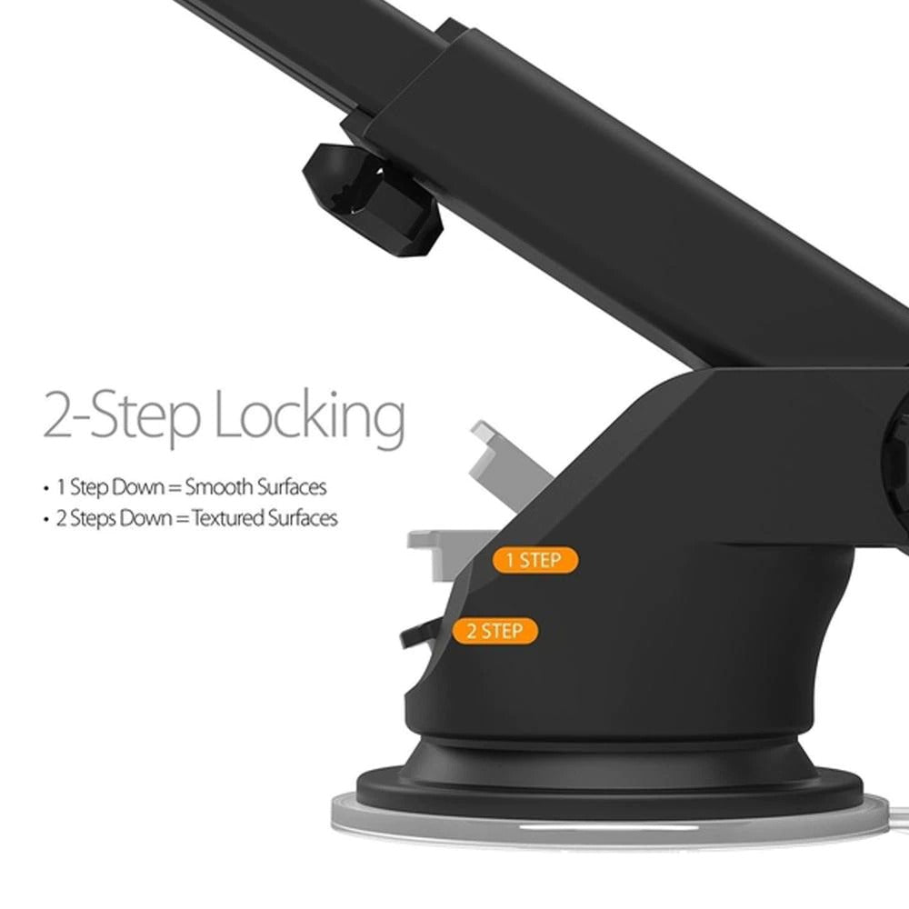 Universal Car Windshield Phone Holder Adjustable Suction Mount