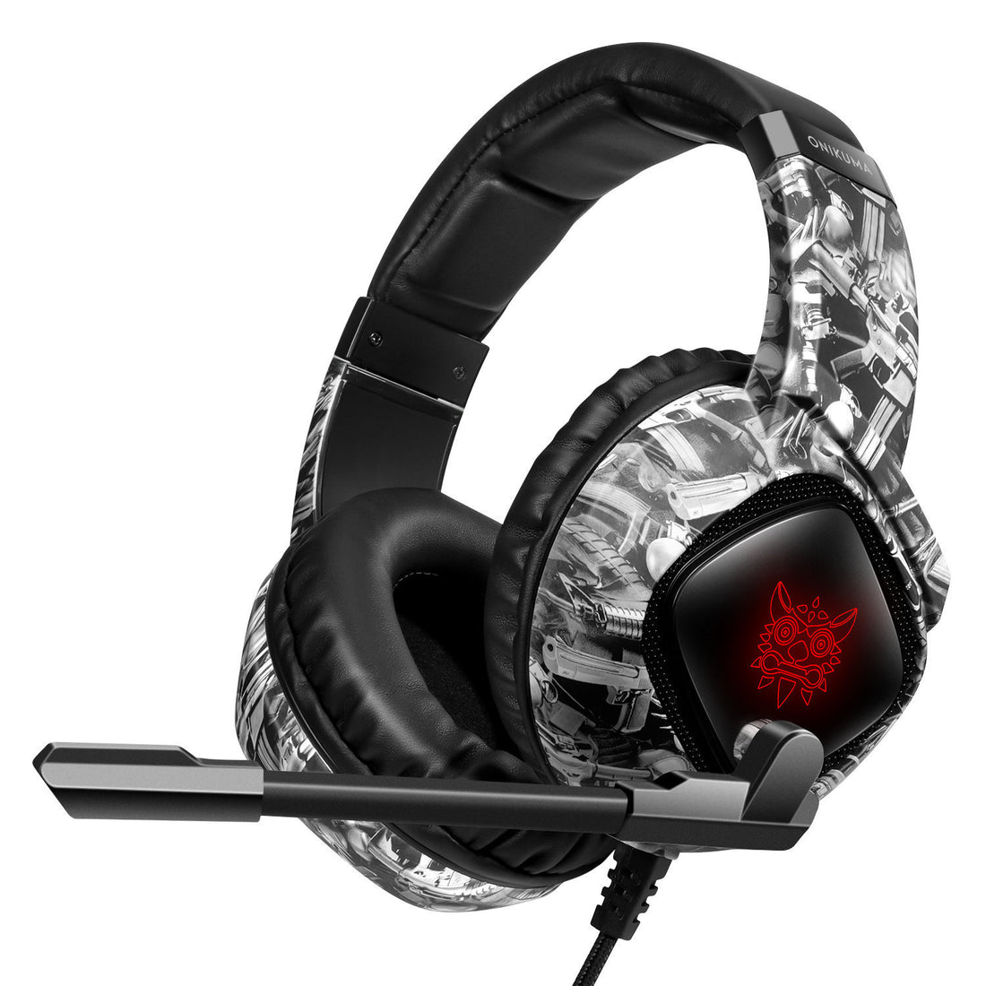 Gaming Headset for Xbox One PS4 Over-Ear RGB with Mic