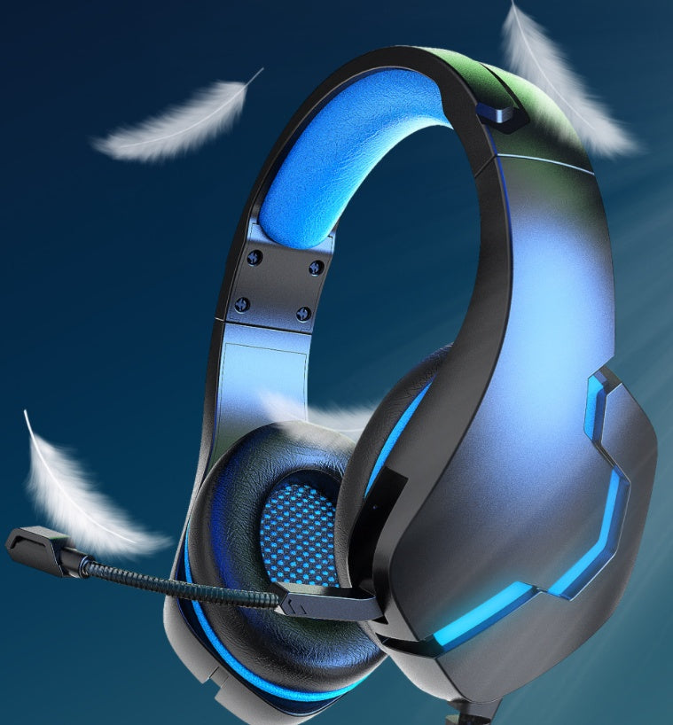 J10 3.5mm Gaming Headset Wired with Mic LED Lights for PC