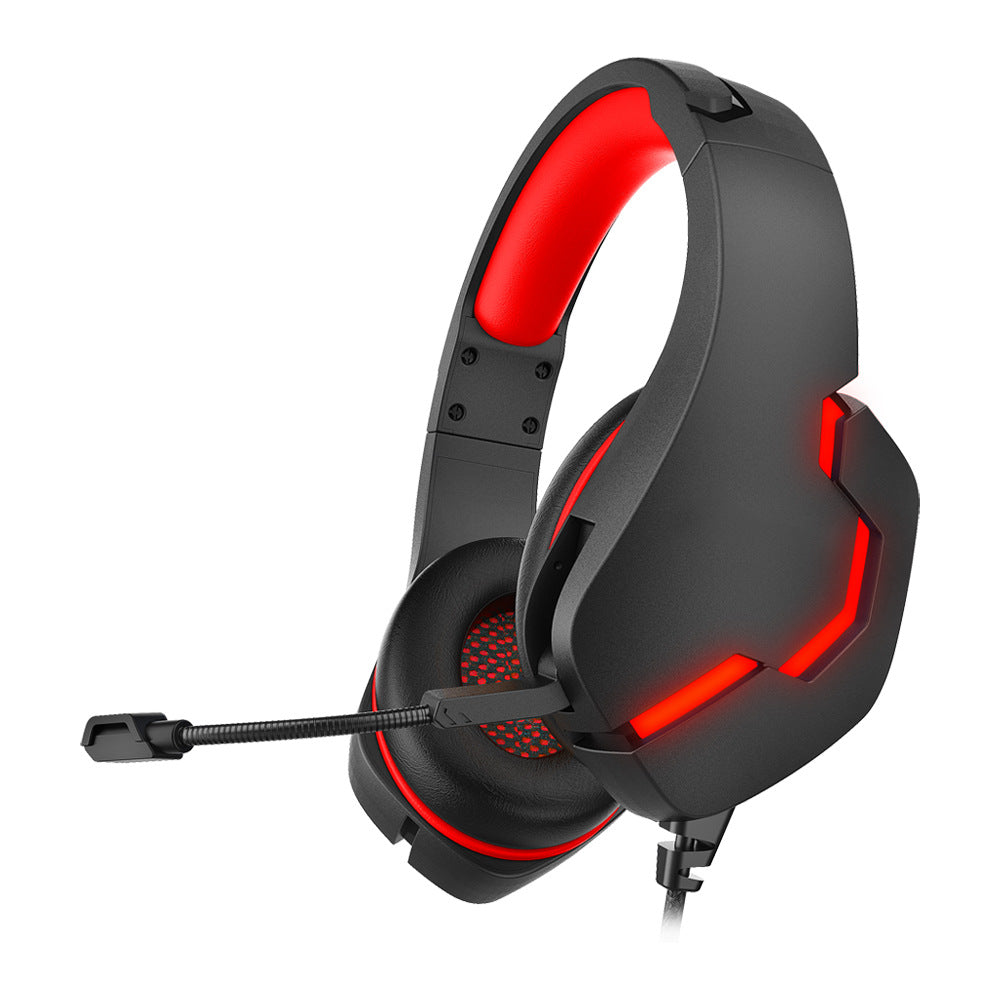 J10 3.5mm Gaming Headset Wired with Mic LED Lights for PC