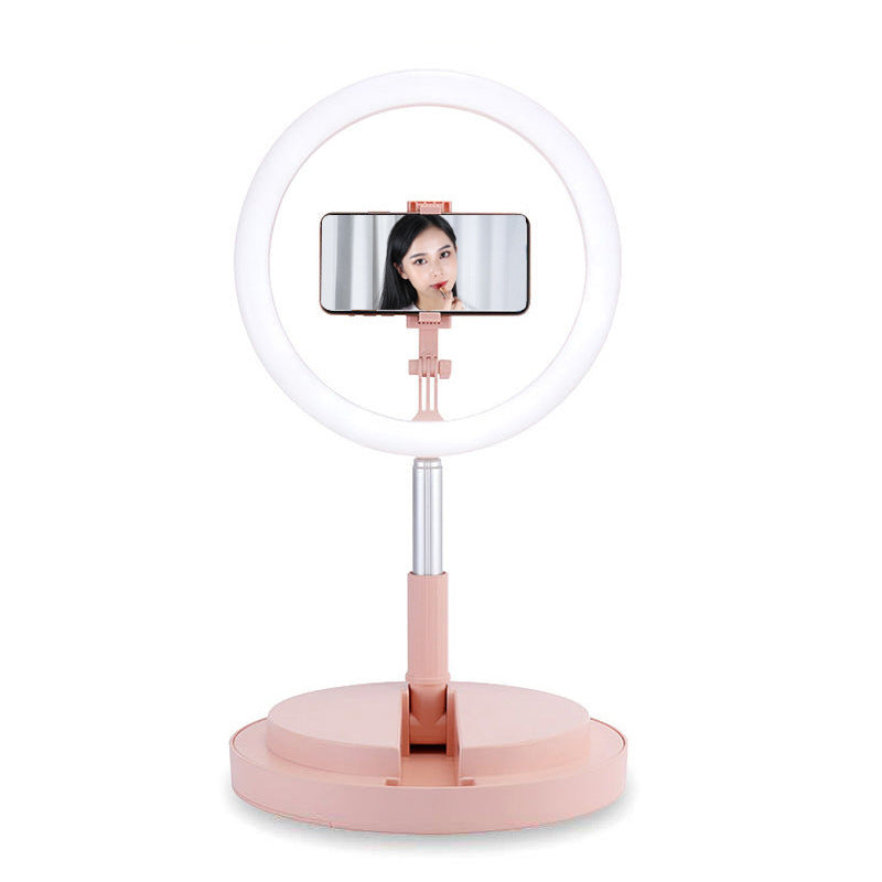 10 Inch Dimmable LED Selfie Ring Light with Tripod for Apple Devices