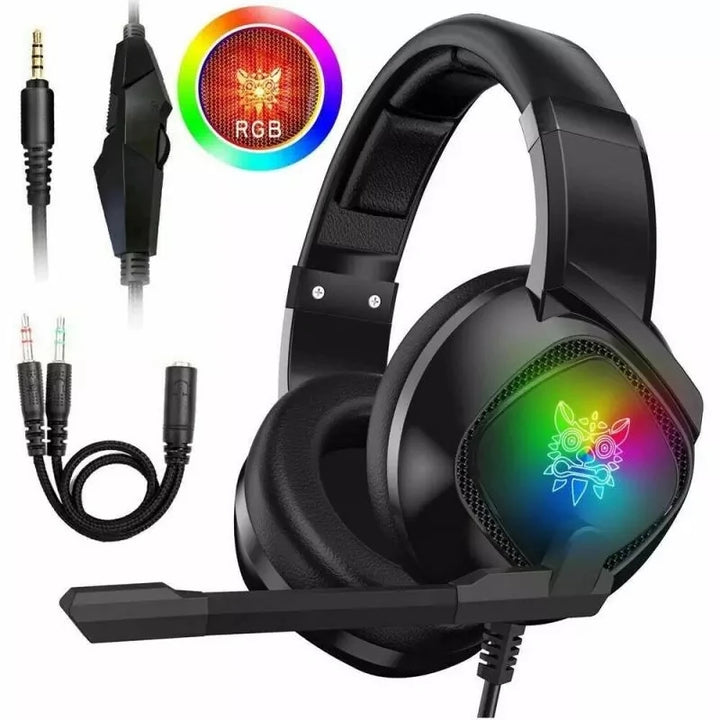 Gaming Headset for Xbox One PS4 Over-Ear RGB with Mic