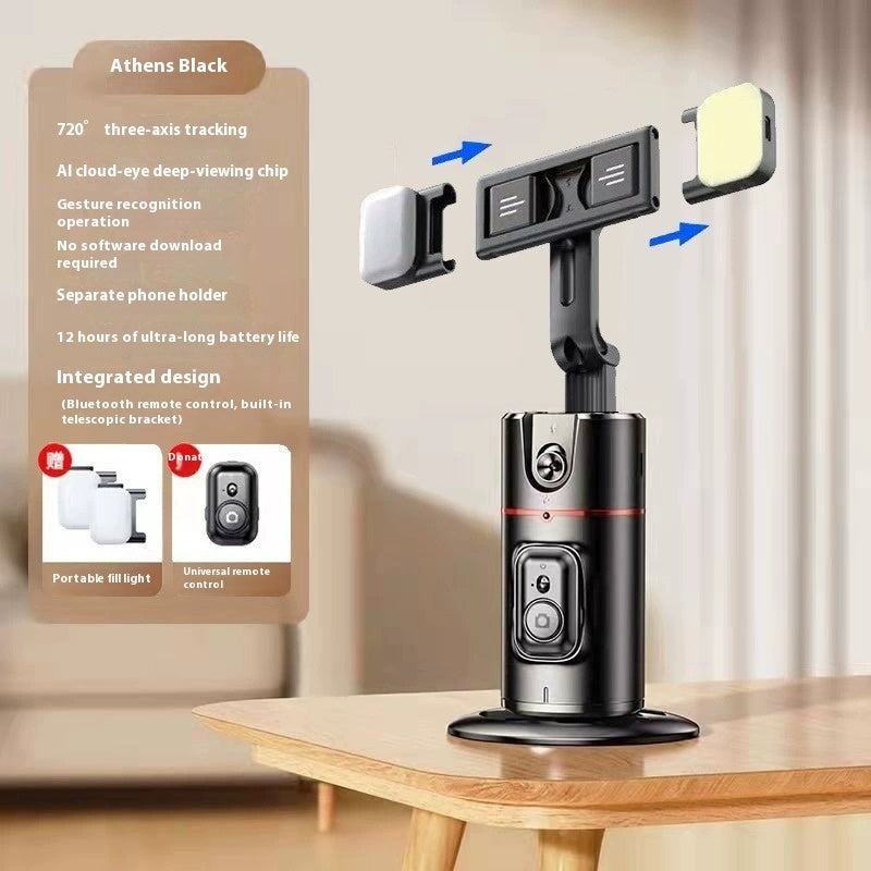 Mobile PTZ Auto-Follow Desktop Tripod for Live Streaming and Face Tracking