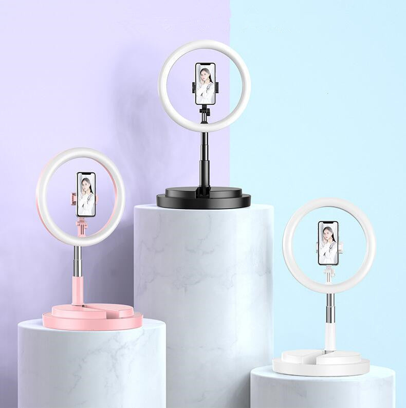 10 Inch Dimmable LED Selfie Ring Light with Tripod for Apple Devices