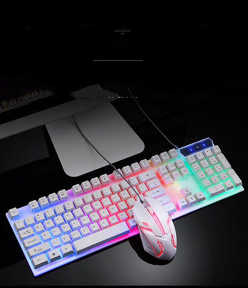 Boseton 8310 backlit computer USB wired keyboard and mouse