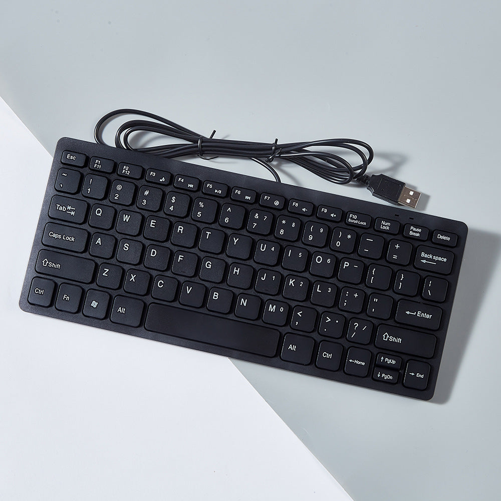 USB Wired Mini Keyboard Noiseless for Desktop and Laptop