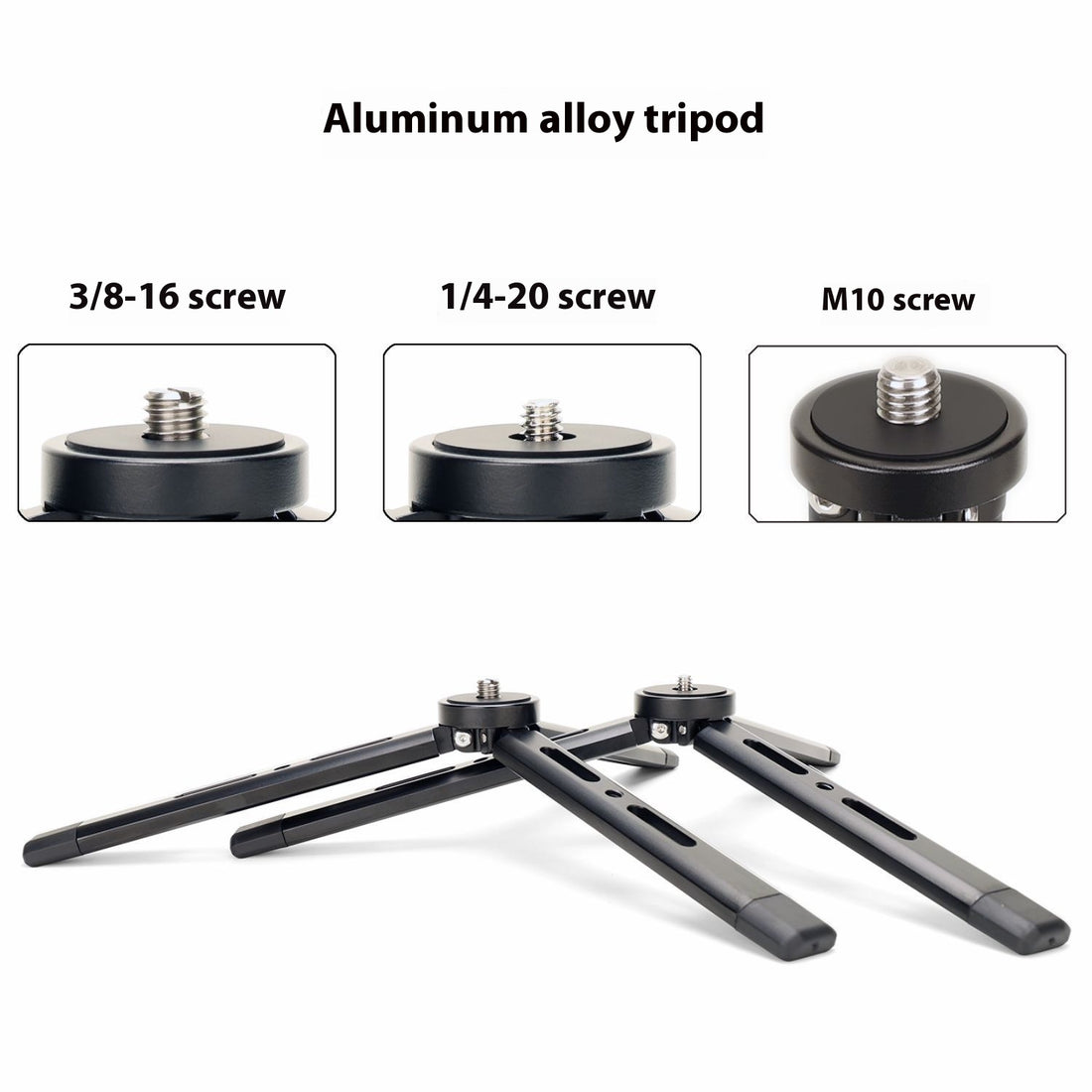 Aluminum Alloy Desktop Tripod Mobile Phone Mini Bracket