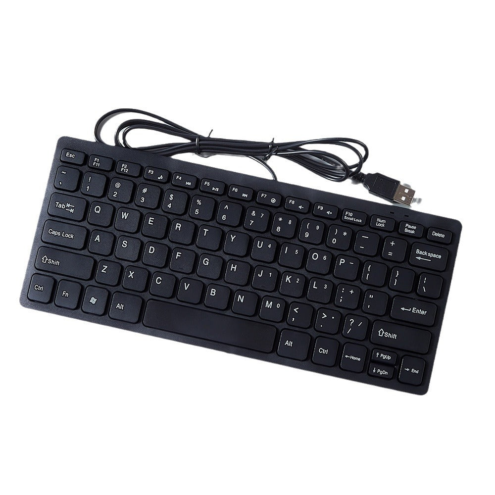 USB Wired Mini Keyboard Noiseless for Desktop and Laptop