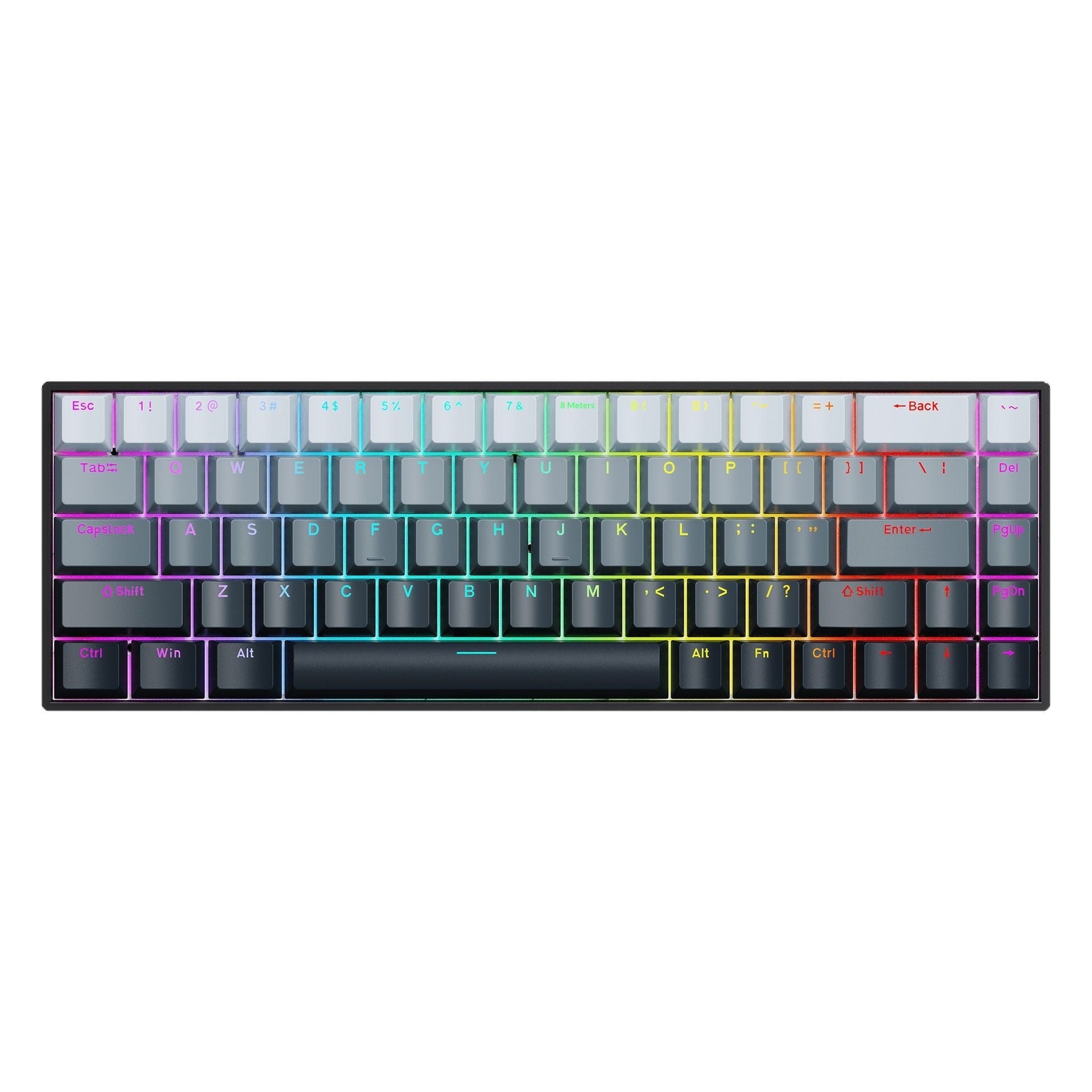 68-Key Wireless Mechanical Gaming Keyboard Portable for Laptop