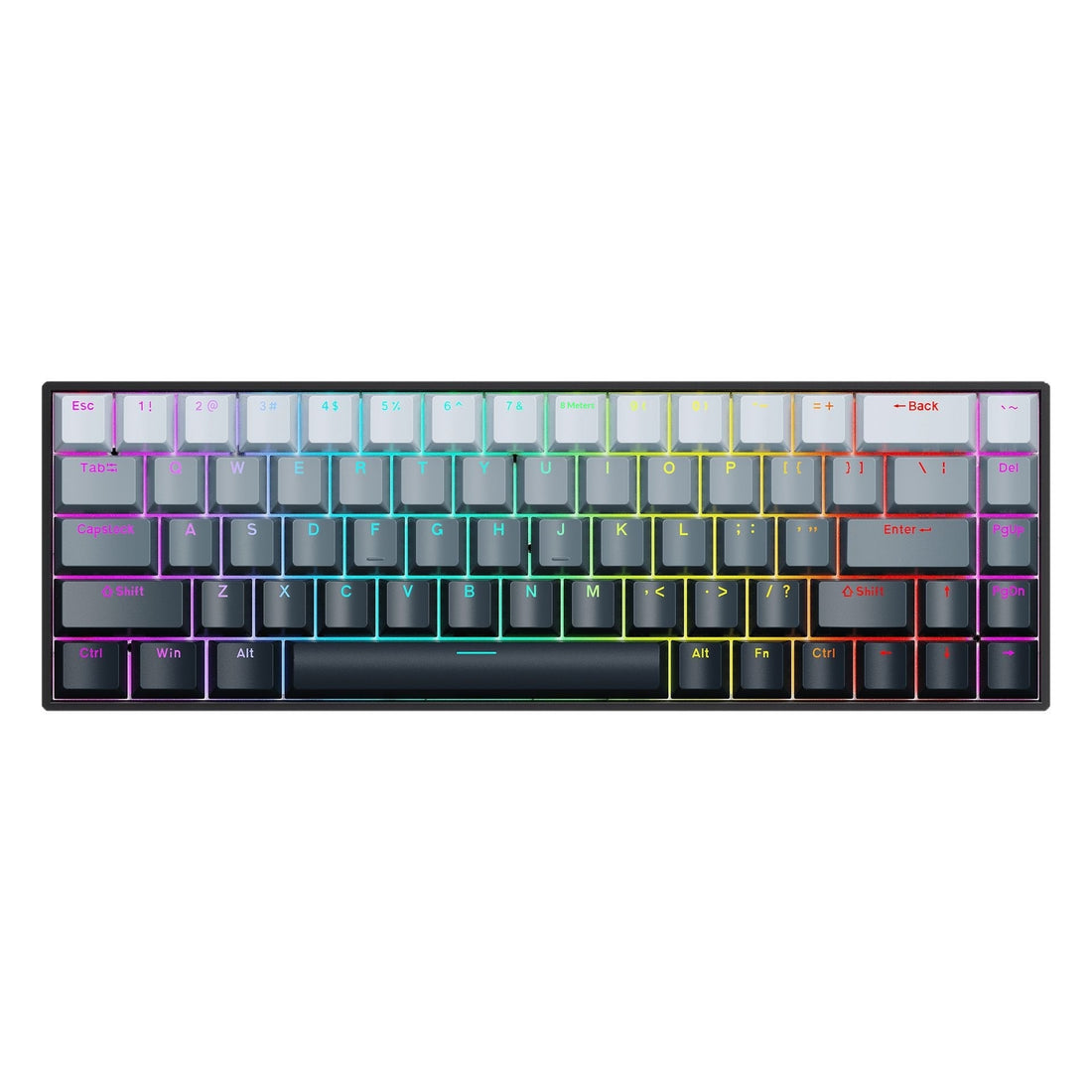 68-Key Wireless Mechanical Gaming Keyboard Portable for Laptop