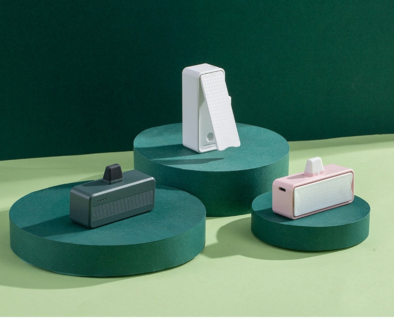 Mini 3000mAh Portable Power Bank with Tail Plug Function