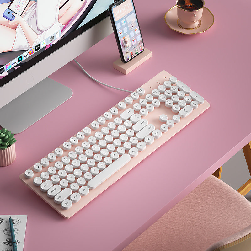 Fashion Minimalist Laptop External Wired Keyboard