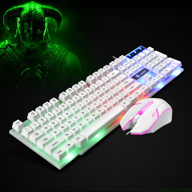 Wired Light-emitting Keyboard And Mouse Set USB
