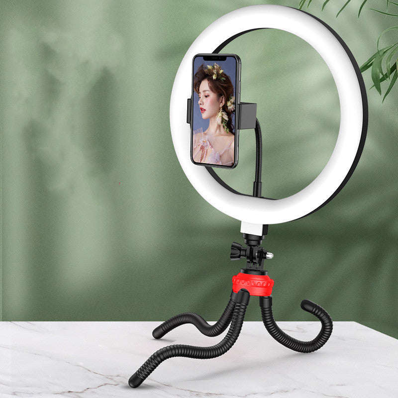 10 Inch LED Ring Light with Desktop Tripod for Apple Devices
