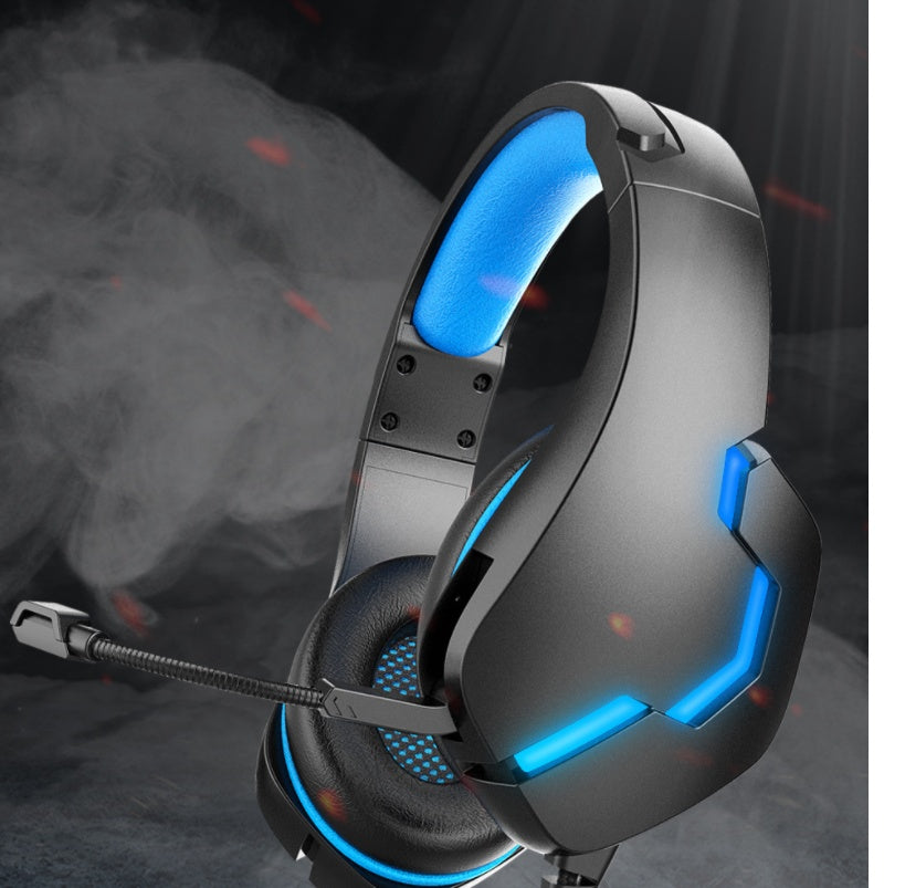 J10 3.5mm Gaming Headset Wired with Mic LED Lights for PC