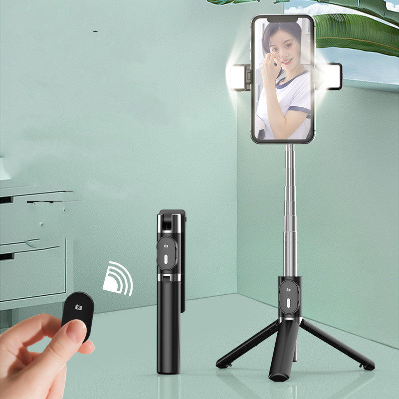Bluetooth Fill Light Selfie Stick with Tripod for Apple Devices