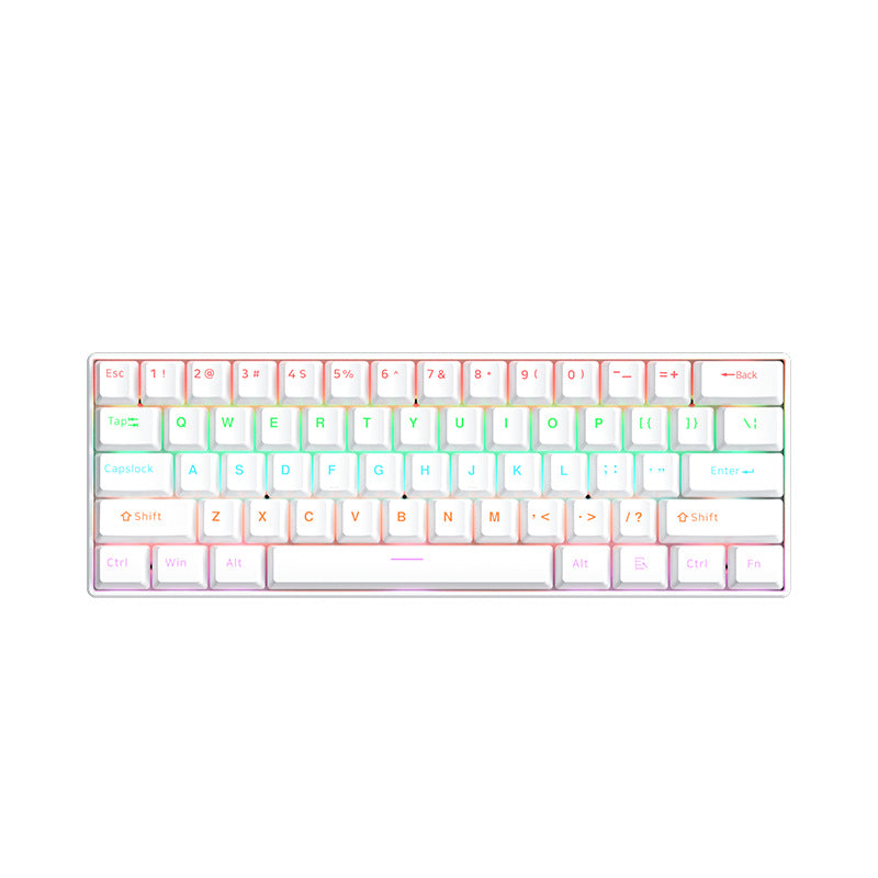 61-key Wireless,Three-mode Mechanical Keyboard, Small, Portable
