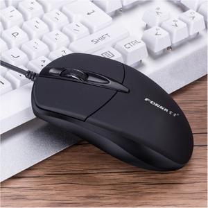USB Wired Silent Click LED Optical Mouse for PC and Laptop