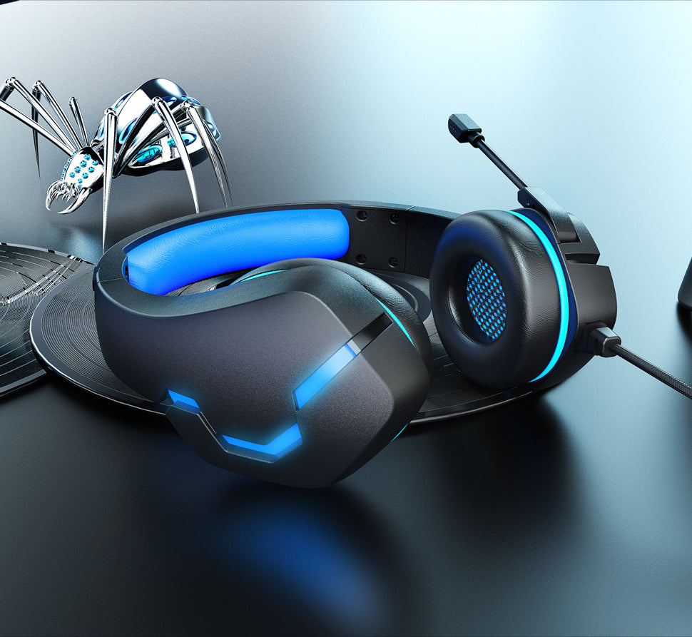 J10 3.5mm Gaming Headset Wired with Mic LED Lights for PC