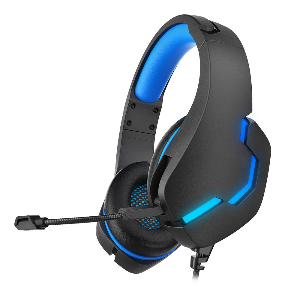 J10 3.5mm Gaming Headset Wired with Mic LED Lights for PC